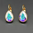 Auskari "Kristāla Lāse (Aurore Boreale)" ar Swarovski™ kristāliem